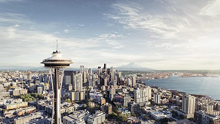 Tháp Space Needle –  Đĩa bay trên bầu trời Seattle