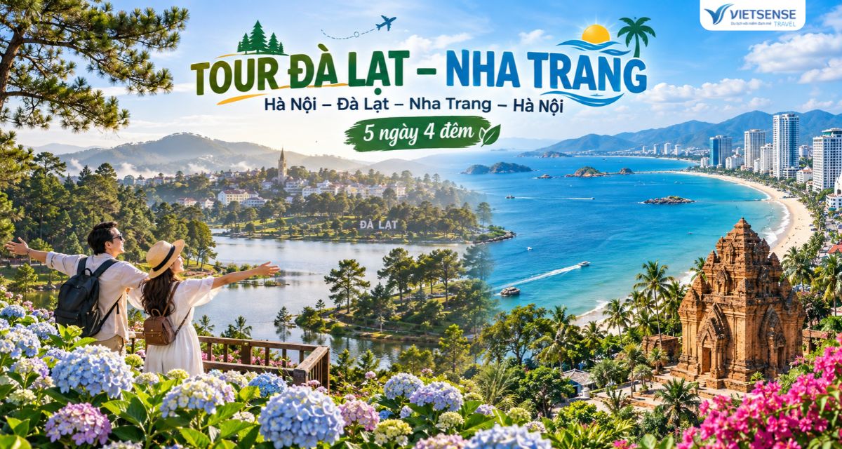 Tour Đà Lạt - Nha Trang 5 ngày 4 đêm giá tốt, bay từ Hà Nội