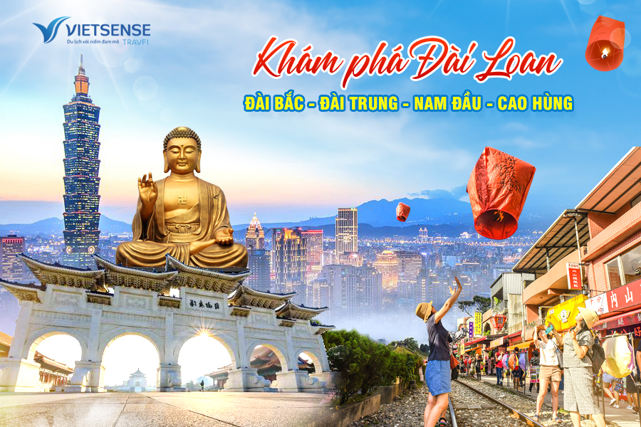 Tour Đài Loan - Đài Bắc - Đài Trung - Cao Hùng 5N4Đ bay Vietjet Air