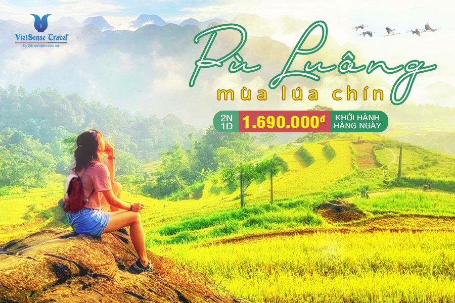 Tour du lịch Pù Luông mùa lúa chín giá tốt