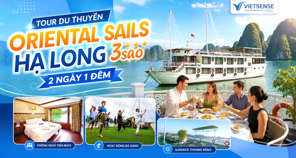 Tour Du Thuyền Oriental Sails Hạ Long - 2 Ngày 1 Đêm Giá Tốt