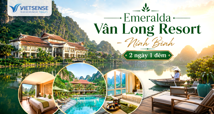 Tour Emeralda Vân Long Resort - Ninh Bình 2 ngày 1 đêm giá tốt