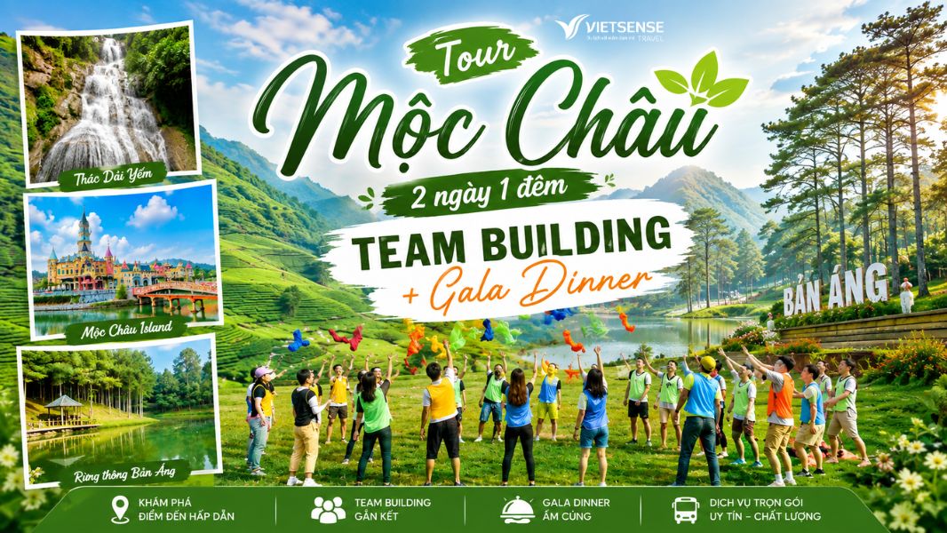 Tour Mộc Châu Team Building Doanh Nghiệp 2 ngày 1 đêm