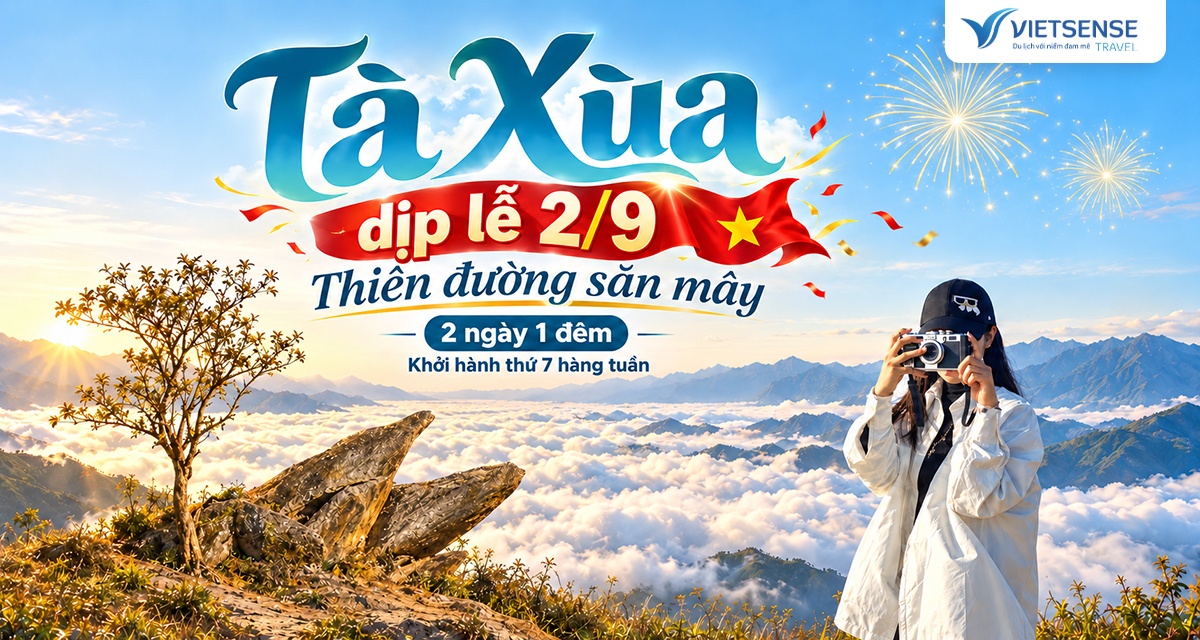 Tour Tà Xùa dịp lễ 2/9 giá tốt khởi hành thứ 7 hàng tuần