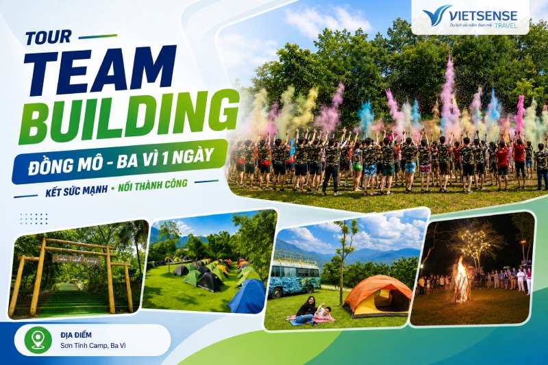 Tour Team Building Sơn Tinh Camp - Ba Vì 1 ngày hấp dẫn