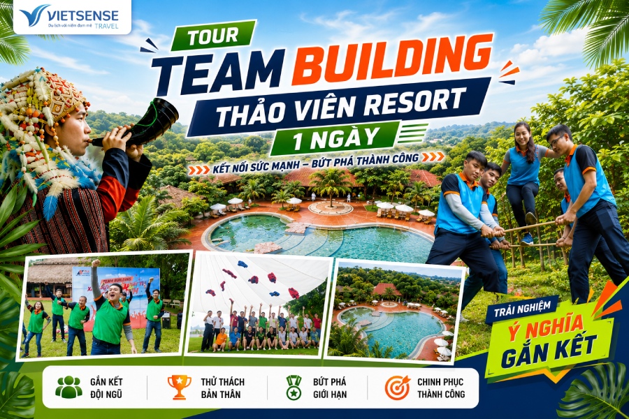 Tour Team Building Thảo Viên resort - Sơn Tây 1 ngày giá tốt
