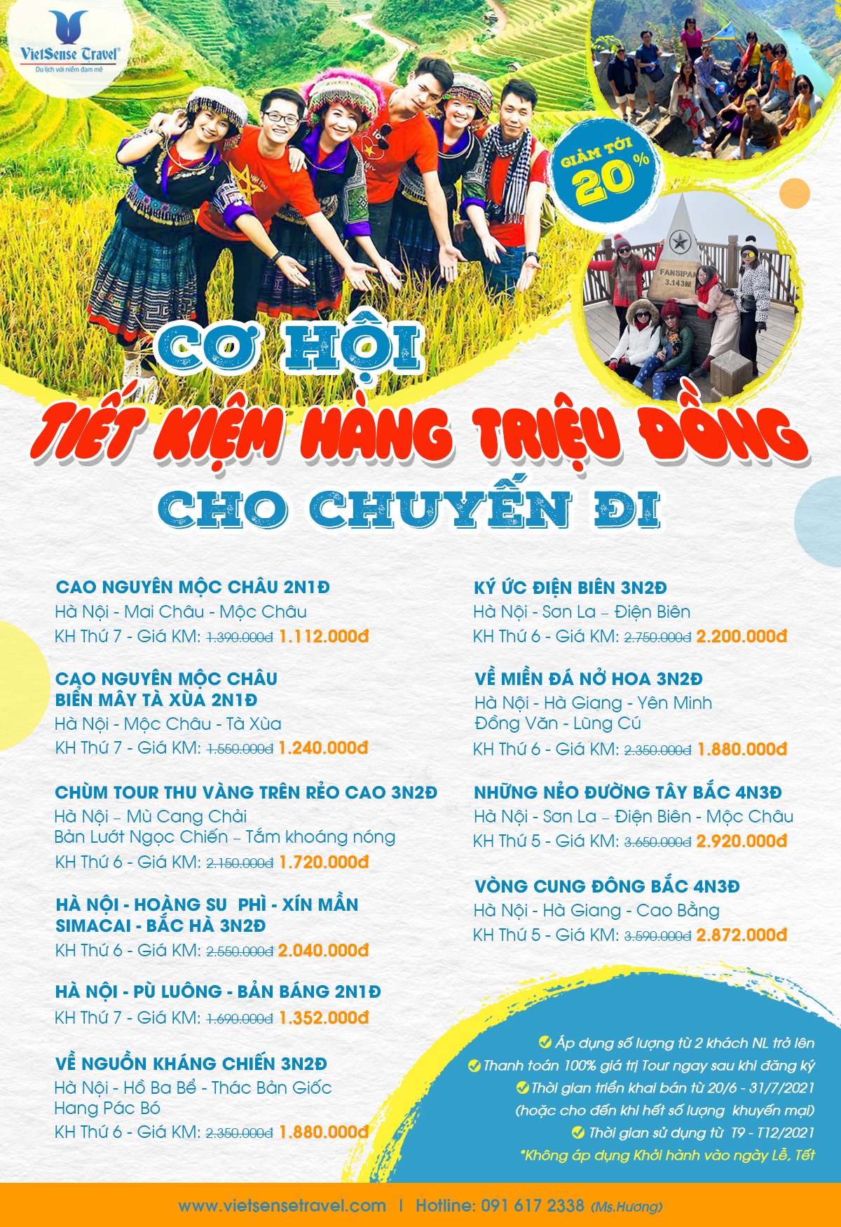 Chùm tour kích cầu du lịch nội địa