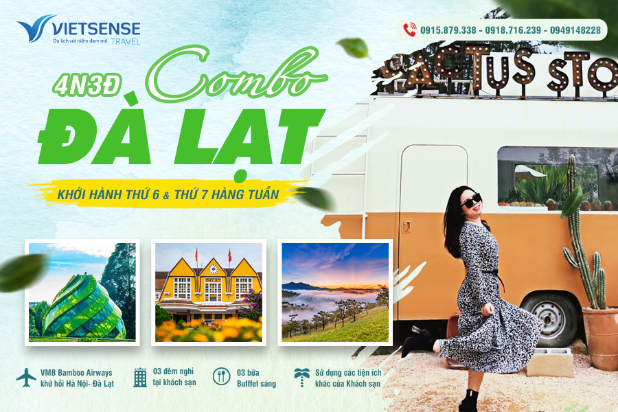 Combo Đà Lạt 4 ngày 3 đêm