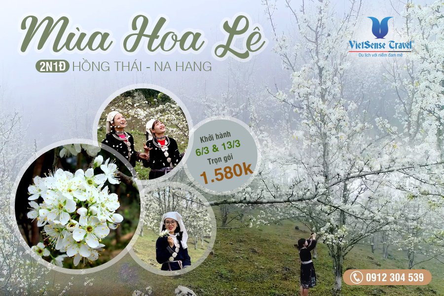 Ha Nội – Vườn Hoa Lê Hồng Thái – Lòng Hồ Na Hang – Hà Nội 2 Ngày 1 Đêm