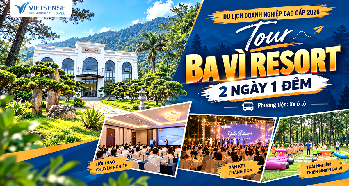 Tour Ba Vì resort 2 ngày 1 đêm