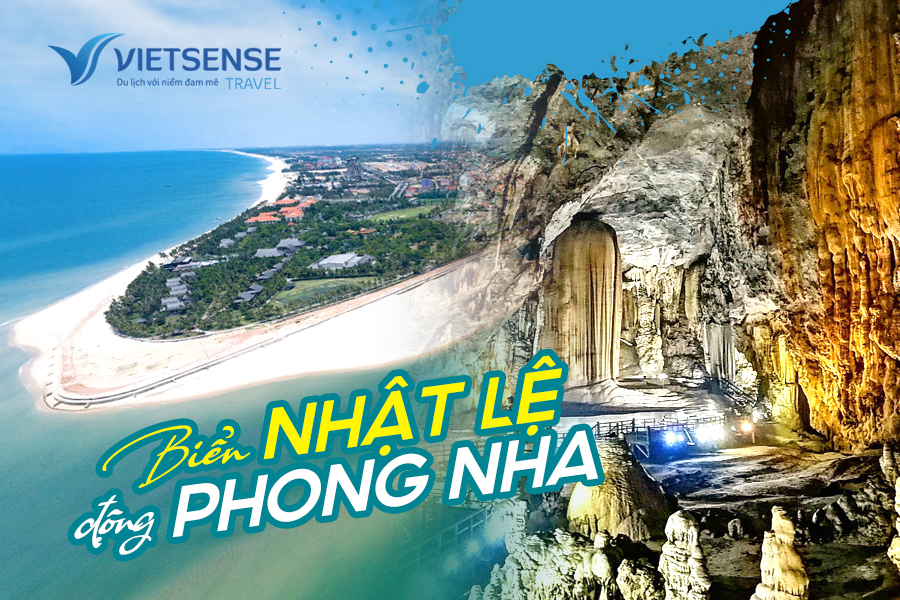 Tour Biển Nhật Lệ - Động Phong Nha 3 ngày 4 đêm đi tàu hoả