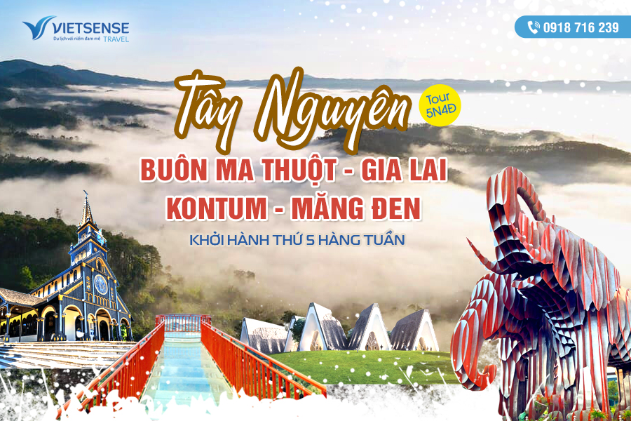 Tour Buôn Ma Thuột Gia Lai Kon Tum Măng Đen