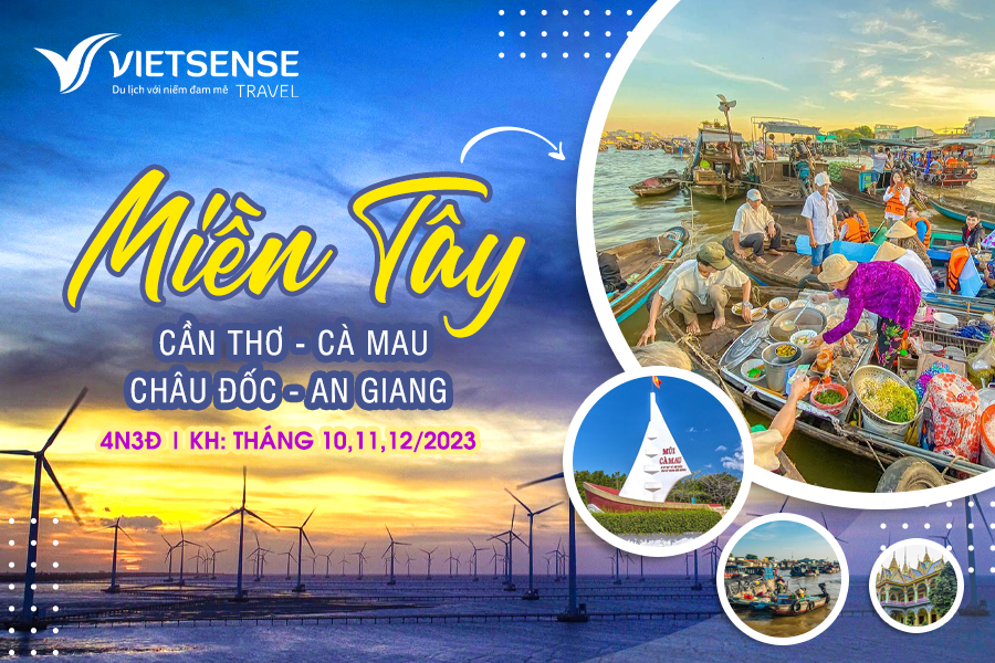 Tour Cần Thơ-Cà Mau-Châu Đốc-An Giang