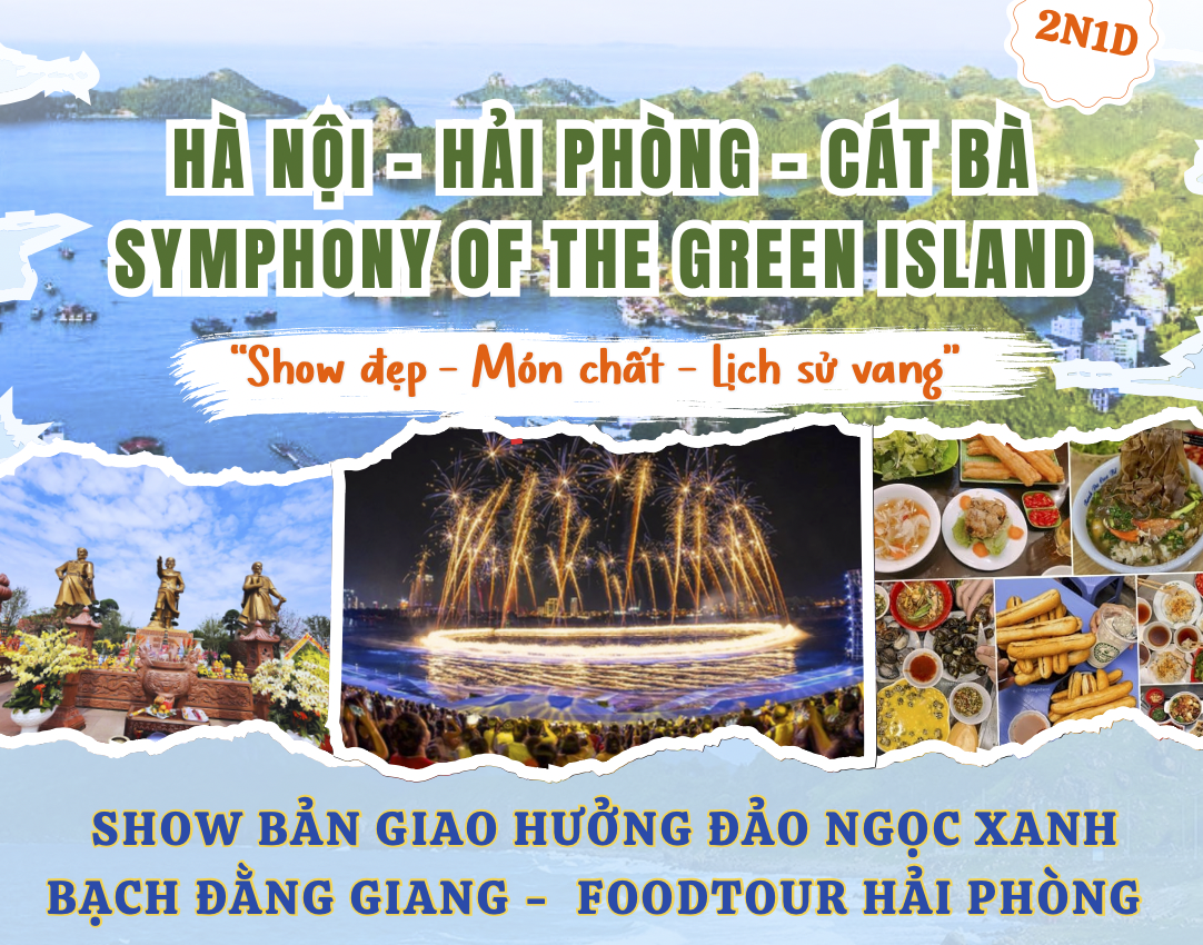 Tour Cát Bà xem Show Jetski Bản Giao Hưởng Đảo Xanh 2 ngày 1 đêm