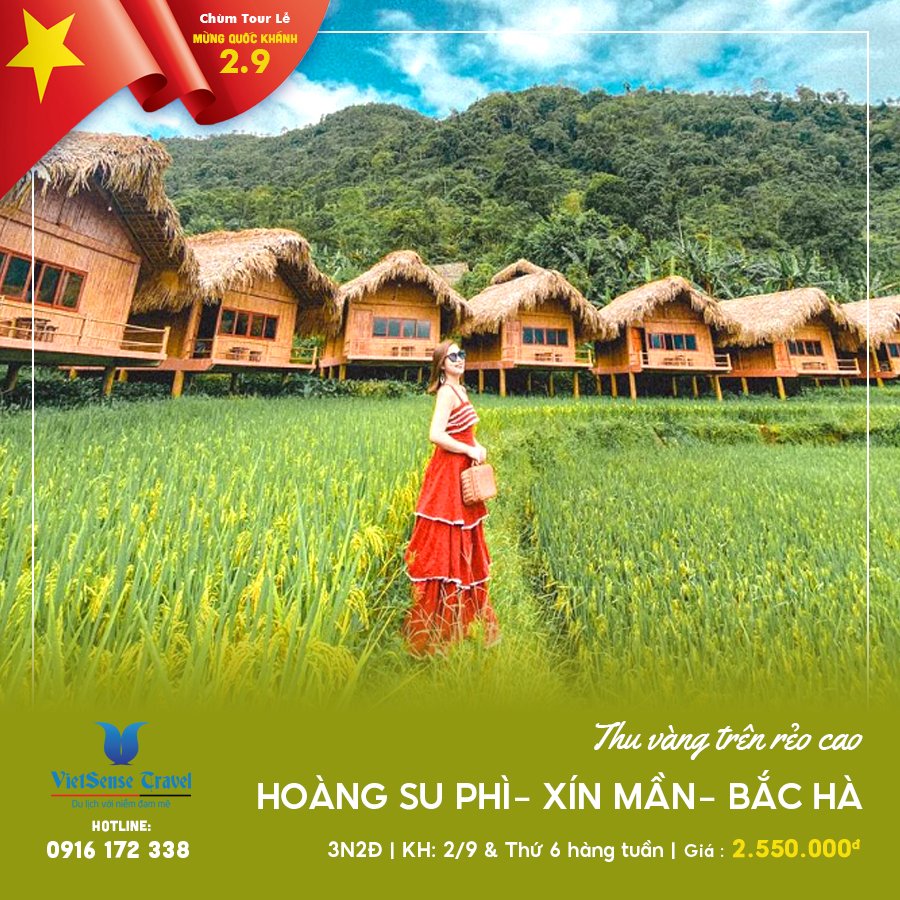 Tour du lịch hà giang mùng 2 tháng 9: Thu Vàng Trên Rẻo Cao!