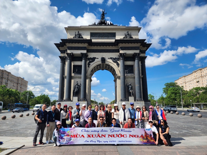 Tour du lịch Nga: Matxcova - Saint Peterburg 9 ngày 8 đêm