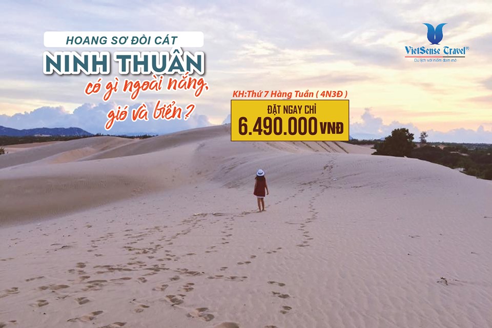 Tour du lịch Ninh Thuân 4 ngày 3 đêm. Khởi hành từ Hà Nội