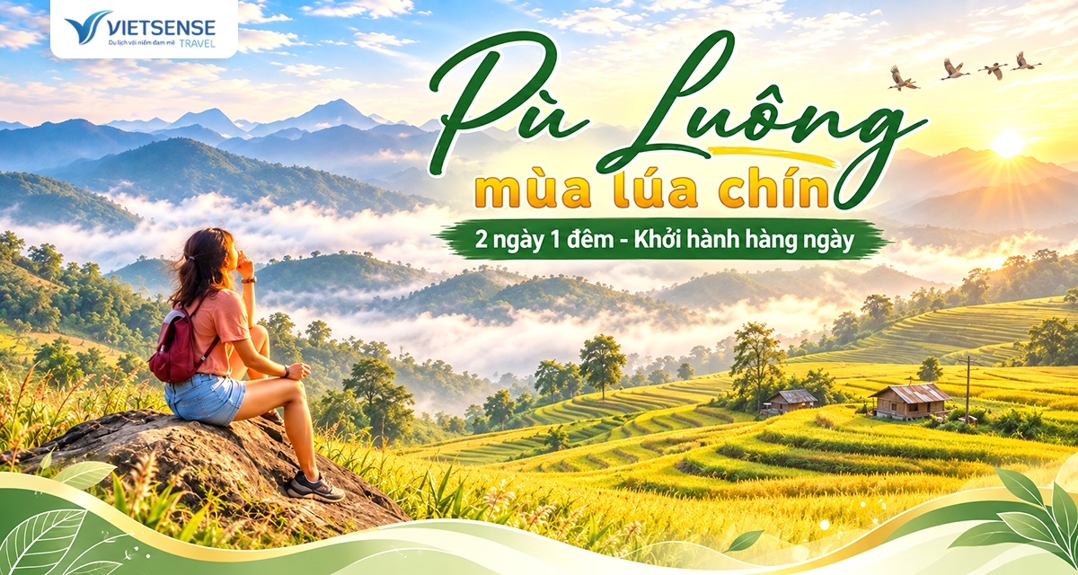 Tour Du Lịch Pù Luông Mùa Lúa Chín