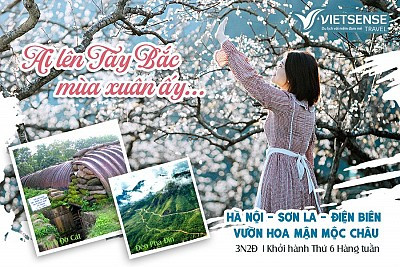 Tour Du lịch Tây Bắc mùa xuân 4 ngày 3 đêm