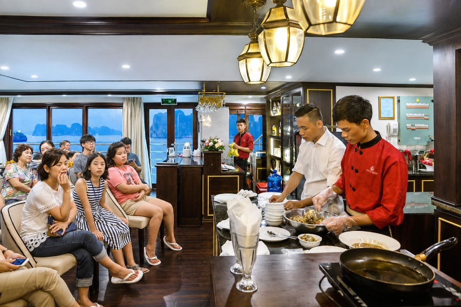 Tour du thuyền Athena Luxury 2 ngày 1 đêm