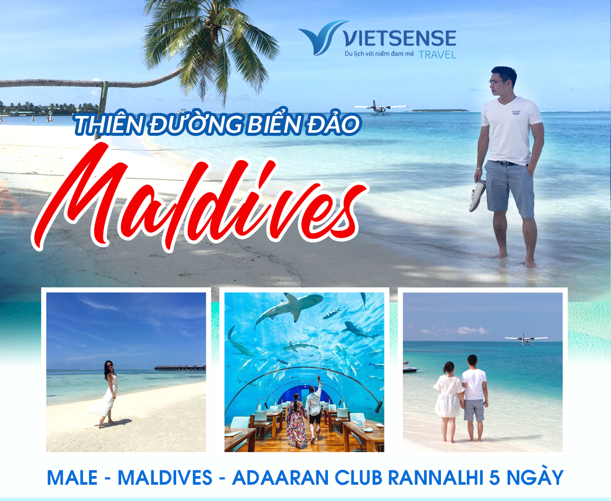 Tour Maldives trọn gói 5 ngày 4 đêm từ Hà Nội