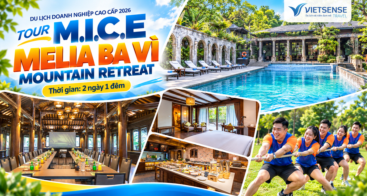 Tour Melia Ba Vì Mountain Retreat 2 ngày 1 đêm