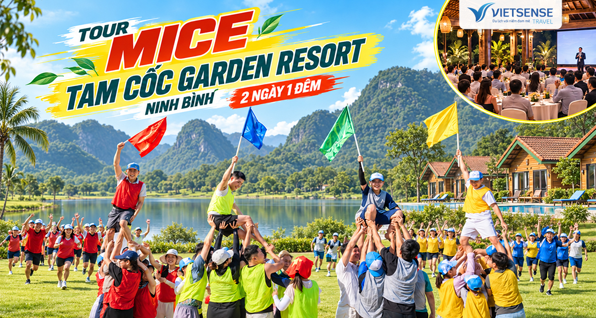 Tour MICE Tam Cốc Garden resort 2 ngày 1 đêm