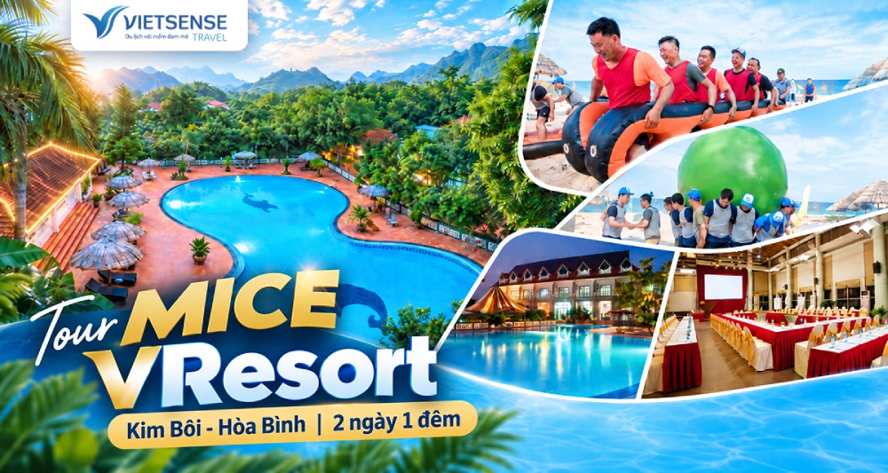 Tour MICE VResort Kim Bôi 2 ngày 1 đêm