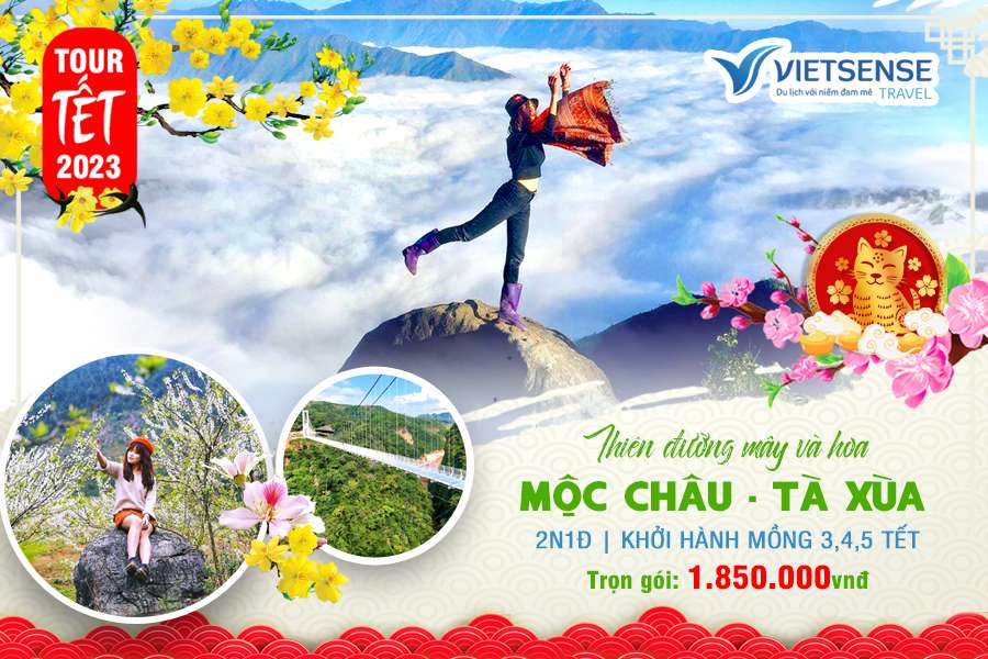 Tour Mộc châu - Tà Xùa Thiên đường mây và hoa 3 Ngày 2 Đêm