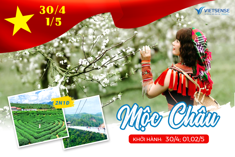 Tour Mộc Châu 2 ngày 1 đêm khởi hành lễ 30/4 và 1/5