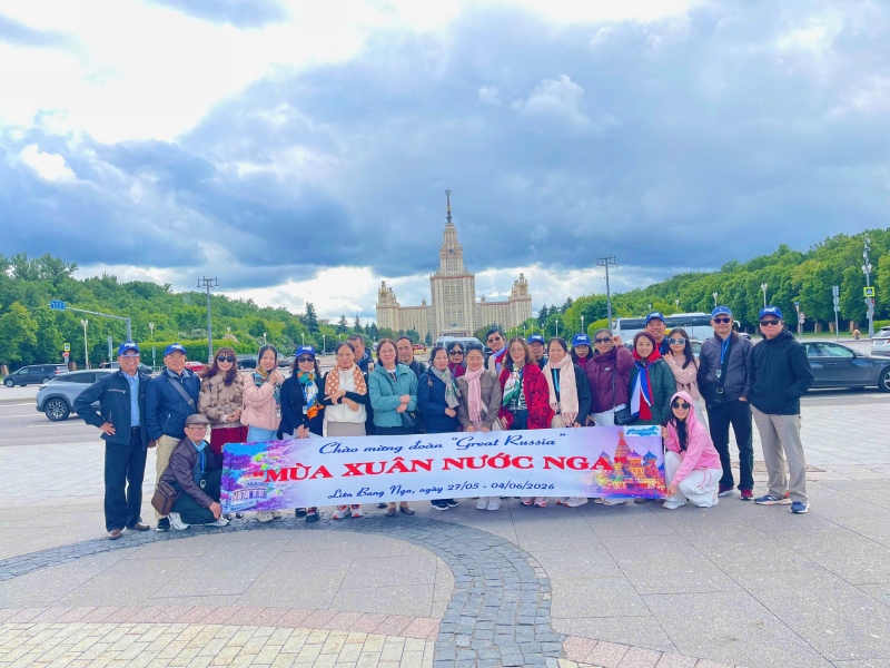 Tour Mùa Thu Vàng Nước Nga 8 Ngày