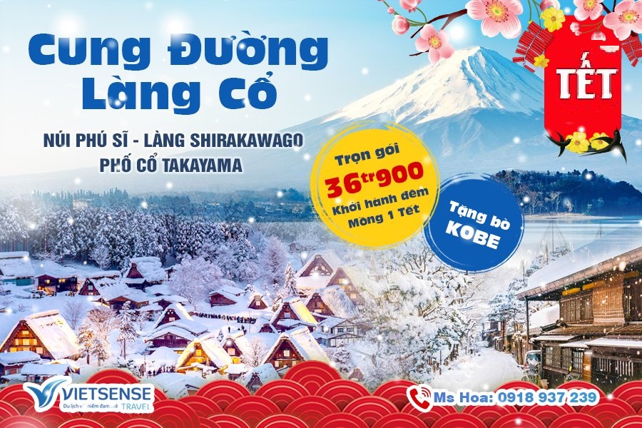 Tour Nhật Bản Tết Âm lịch 2025