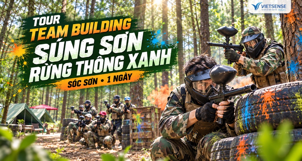 Tour Team Building Súng sơn Rừng Thông Xanh 1 ngày