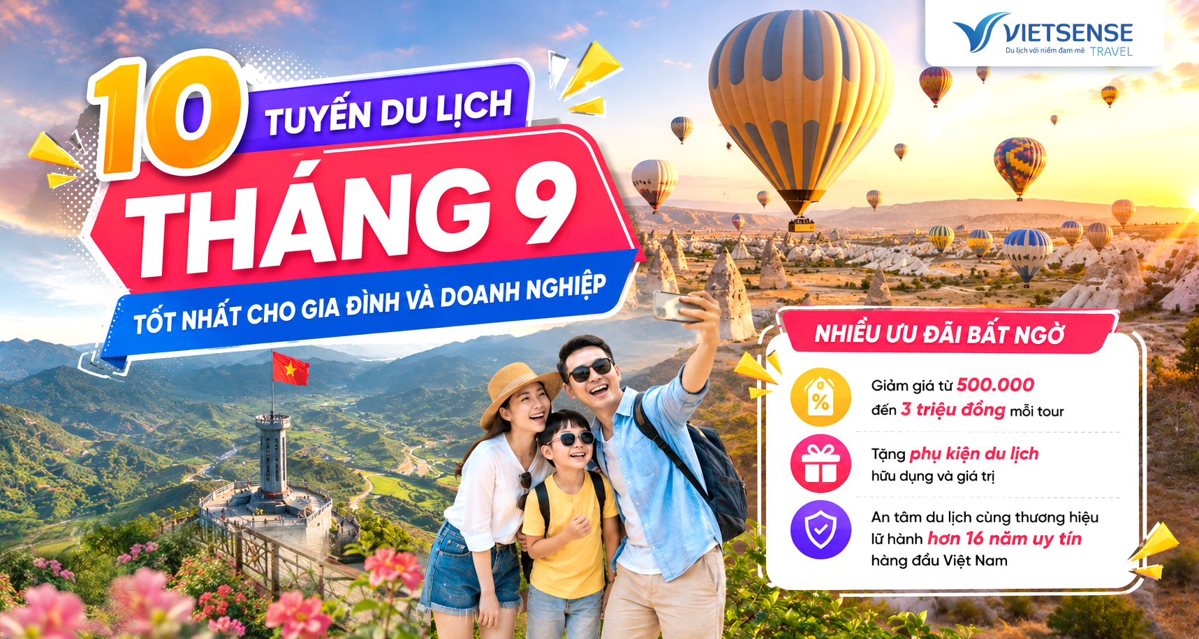 10 Tuyến du lịch tháng 9 tốt nhất cho gia đình và doanh nghiệp