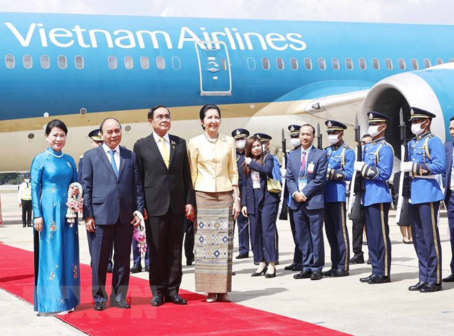 21 phát đại bác nghi thức cao nhất Thái Lan chào đón Nguyên thủ Việt Nam