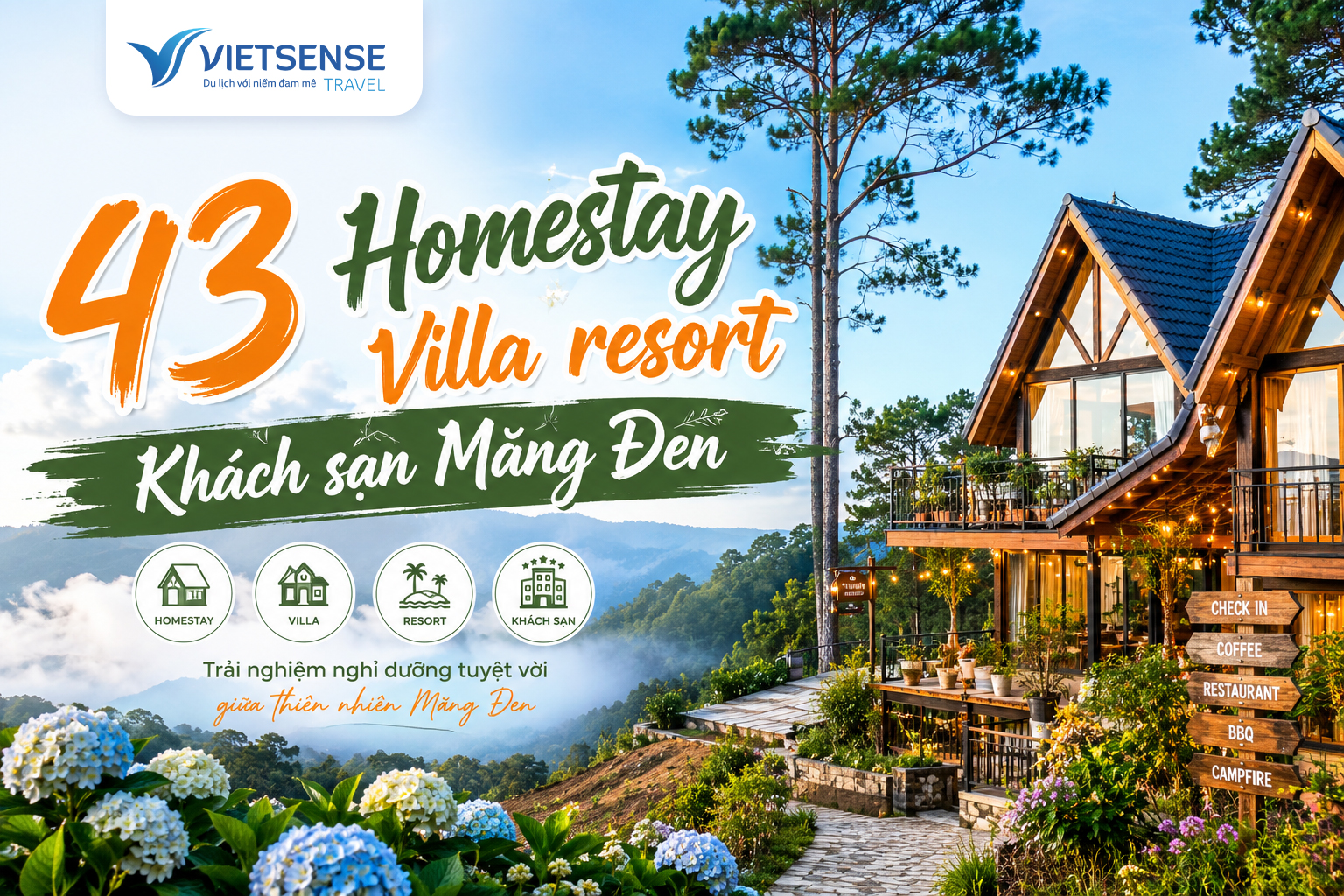 Top 43 Homestay, Villa, resort Khách sạn Măng Đen cập nhật mới nhất