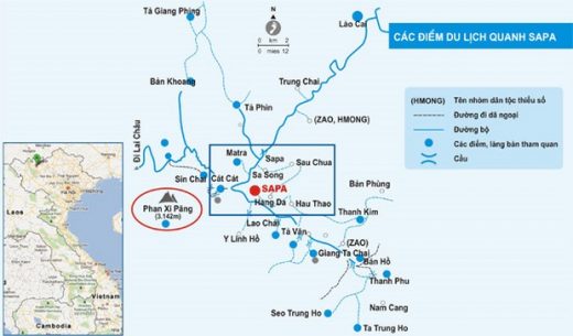 Bản Đồ Sapa - Hướng dẫn chi tiết đến từng điểm đẹp