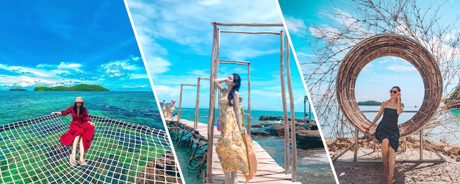 Các hoạt động giải trí & góc check-in ở Hòn Mây Rút