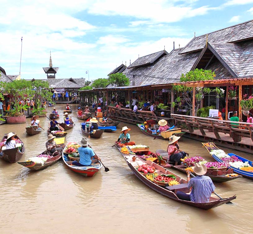 Chợ nổi bốn mùa Pattaya