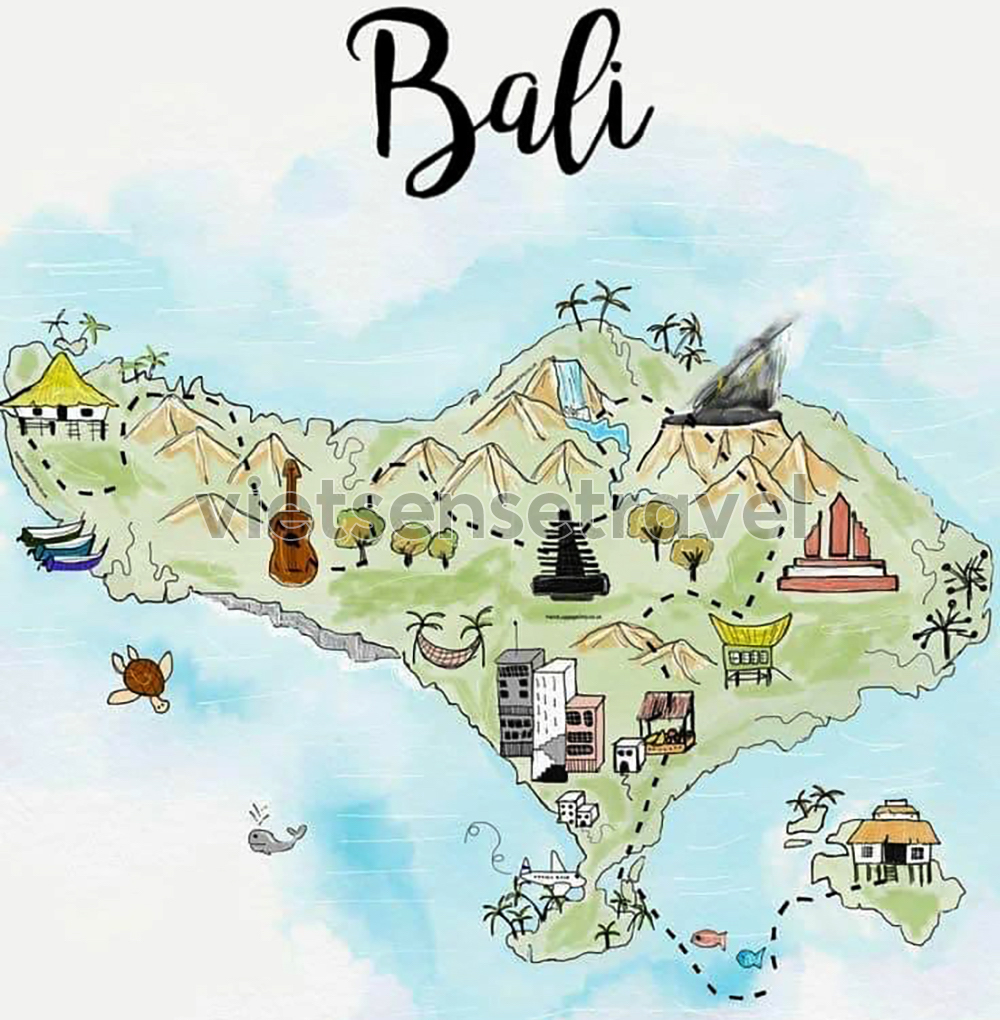 Có bản đồ Bali trong tay- Ngại gì không khám phá.