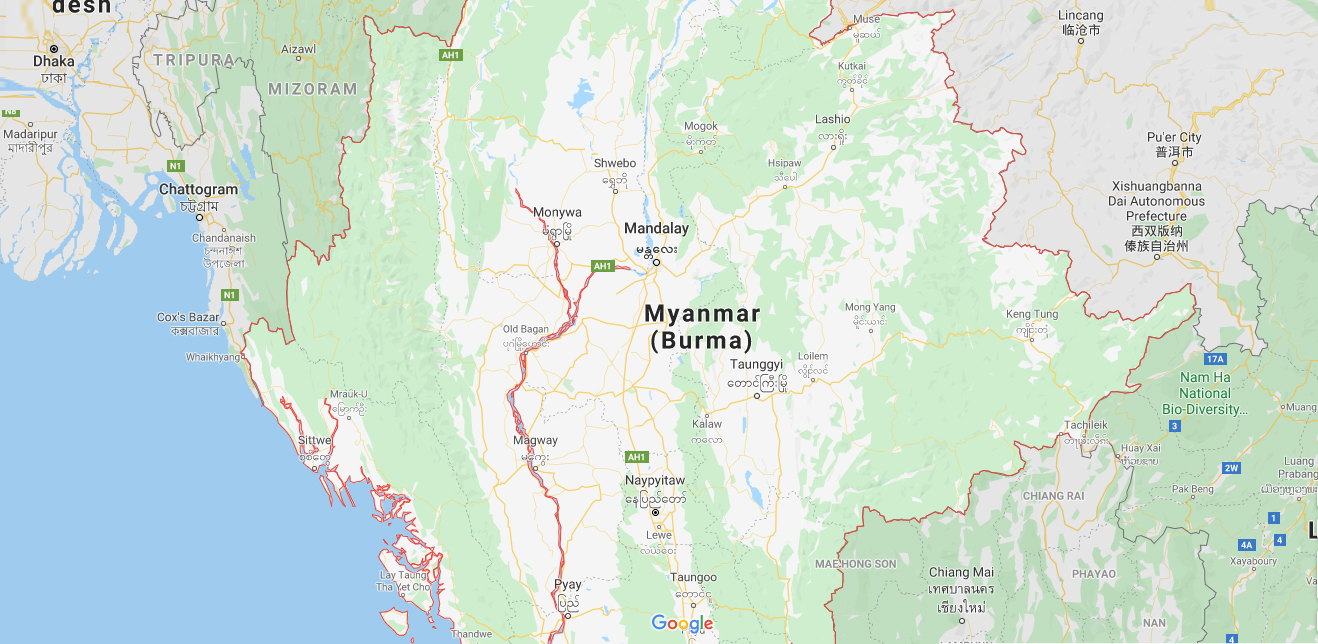Myanmar ở đâu? Miến Điện ở đâu ? Burma ở đâu ? Union Myanmar ở đâu ?