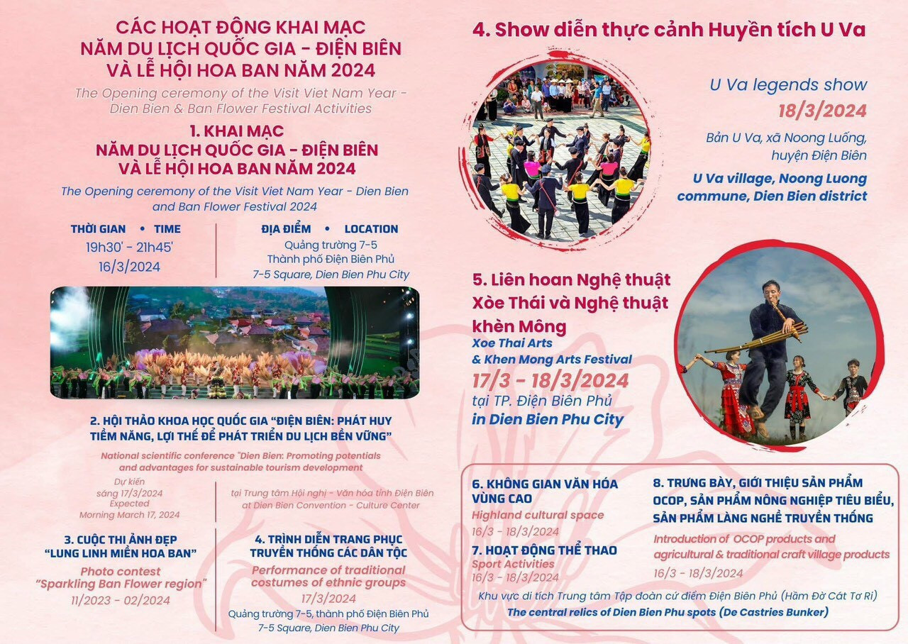 Năm du lịch quốc gia Điện Biên và lễ hội hoa Ban 2024