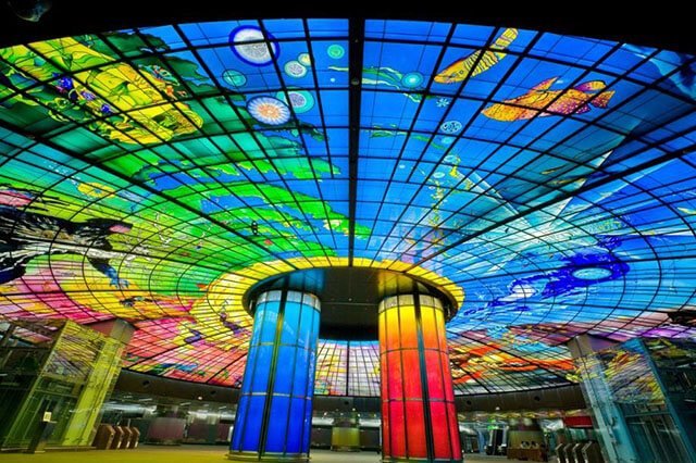 Sửng sốt nhà ga Formosa Boulevard đẹp như phim Hollywood