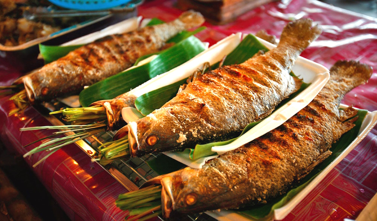 Pa pỉnh tộp - Món cá nướng vàng thơm ngon