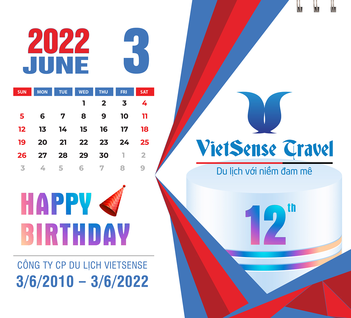 Sinh nhật VietSense Travel 12 tuổi - Tiếp nối hành trình đam mê!