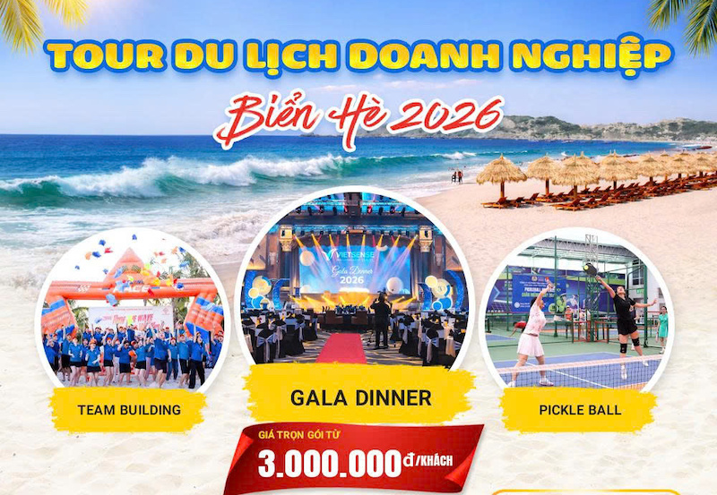Tour du lịch doanh nghiệp biển hè 2026
