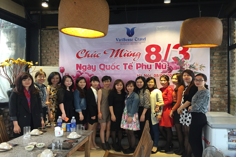 VietSense Travel tưng bừng liên hoan chào mừng Ngày Quốc tế Phụ nữ 8/3/2016