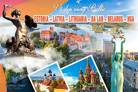 VẺ ĐẸP BALTIC:ASTONIA -LATVIA -LITVA -NGA  -BA LAN -BELARUS