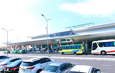 Toàn cảnh sân bay Chu Lai Quảng Ngãi