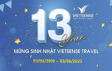 Sinh nhật VietSense Travel tròn 13 tuổi